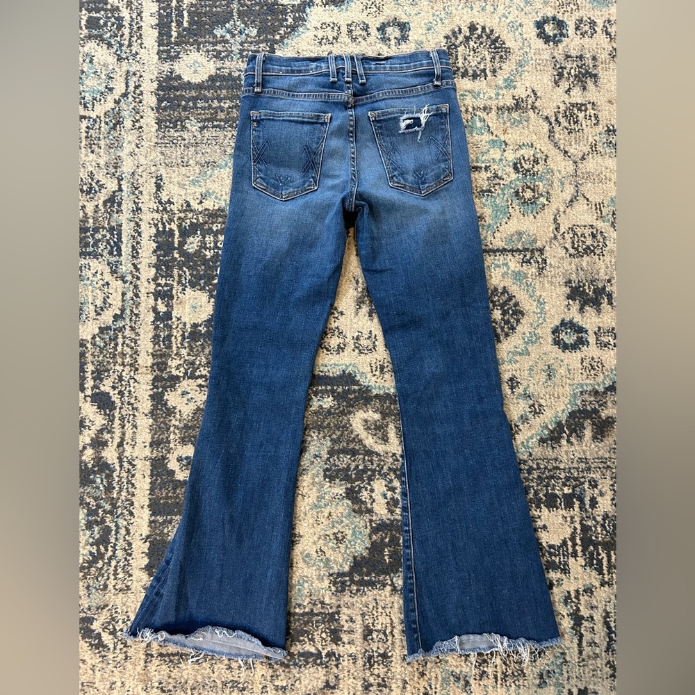 Mcguire Jeans Womens 25 Blue Denim Majorelle Flare Medium Wash Stretch High Rise